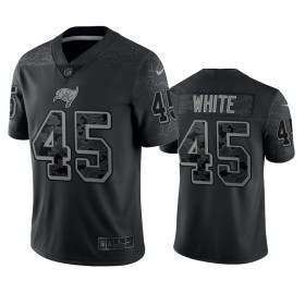 Maillot Homme Tampa Bay Buccaneers Devin White 45 Noir Reflective Limited